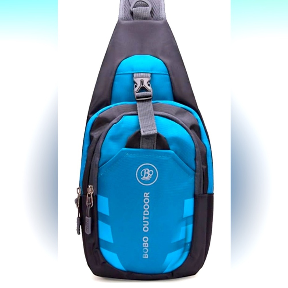 Bobo Outdoor Blue Waterproof Sport Chest Shoulder Sling Bag.